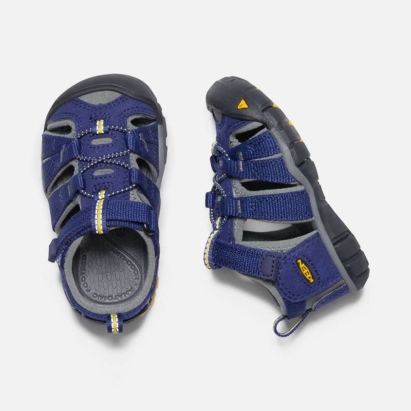 Keen Seacamp II CNX Baby Sandalen Kinder DE-96134 Blue Depths/Gargoyle - Keen Kinderschuhe Blau